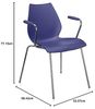 Kartell Maui Sessel, Plastik, blau, 52 x 77 x 58 cm Bild 2