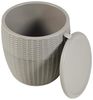 Kühlbox-Hocker Avetrana 44xØ40 cm Hellbraun [casa. pro] Bild 5