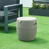 Kühlbox-Hocker Avetrana 44xØ40 cm Hellbraun [casa. pro] Bild 2