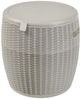 Kühlbox-Hocker Avetrana 44xØ40 cm Hellbraun [casa. pro] Bild 3