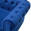 3-Sitzer Sofa Samtstoff kobaltblau CHESTERFIELD Bild 5