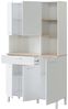 CaliCosy Highboard mit 5 Türen und 1 Schublade Kira - H186 cm - Weiß Bild 5