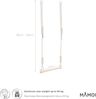 MAMOI® Trapez Schaukel Turnringe Trapez | Kinder Turnringe Turnringe Schaukel | Turnringe Kinder Trapez | Turnringe Trapez Schaukel Kinder | CE | 100% ECO | Made in EU Bild 2