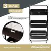 deluxe4home Rollwagen Küchenwagen mit 3 Ablagen I Aufbewahrung Mehrzweckwagen, Rollbar Bild 4