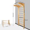 CCLIFE Kletter-Trainingsgerät Klettergerüst für kinder outdoor Sprossenwand Turnwand Holz Bild 4