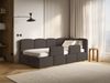 Selsey 'Cloudy' Kinderbett 120 cm, Bettkasten, 2x Rausfallschutz, Chenille, rechts, Braun Bild 4