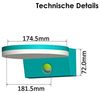 LED Wandleuchte "TORTUGUERO" IP65, 15W, 1569lm, Bewegungsmelder Bild 4