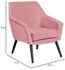 Sessel Kachka Bezug Samtvelour Buche schwarz / rosé 21066 Bild 2