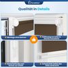 Grandekor Doppelrollo Klemmfix ohne Bohren Weiß-Beige-Braun 50x150 cm(Stoffbreite 46cm) Fenster Rollos für innen Klemmrollos Duo Rollos für Fenster ohne Bohren mit Bohren Privatschutz Zebrarollo Bild 5