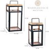 Marrakesch Orient & Mediterran Interior Kerzenlaterne 2er Set Skandinavisches Design Balkon Garten Windlicht Laterne Vejle (2 St), Handarbeit Bild 4