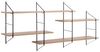 ACTONA GROUP Wandregal Belfast Wandboard, Hängeregal, Schweberegal, pulverbeschichtetem Metallgestell, asymmetrischen Details, B: 191 cm Bild 4