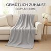 Wohndecke 4 Stück Fleecedecken Kuscheldecken Größe 130x170 cm Farbe Silber, Betz Bild 2