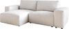Ecksofa Lanzo 230x155 cm Bouclé Creme-Weiß Recamiere variabel Bild 1