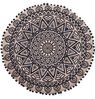 Marrakesch Orient & Mediterran Interior Pouf Arabisches Bodenkissen Aziza 55cm, Sitzkissen, Sitzpouf, Handarbeit Bild 3