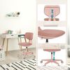 hjh OFFICE Kinderdrehstuhl mit höhenverstellbarer Rückenlehne Kid Colore Mitwachsender Schreibtischstuhl für Kinder von 6-12 Jahre, Rosa Bild 4