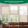 Allesin Plissee ohne Bohren Plissees Klemmfix Creme 90x120 cm(BxH), Plisseerollo Faltrollo mit Klemmträger, Jalousie Rollos für Fenster und Tür, Sichtschutz und Sonnenschutz Bild 4