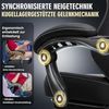 GTPLAYER Gaming Stuhl, Ergonomischer Gamer Sessel mit Fußstütze, Bürostuhl Höhenverstellbar mit Kopf- und Lendenkissen,Drehstuhl aus Kunstleder schwarz Bild 4