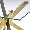 Couchtisch Glas Gold quadratisch 70x70 cm STARLIGHT Bild 5