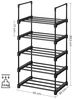 Schuhregal 45 x 30 x 89,5 cm Schwarz Bild 3