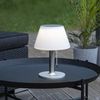 MARELIDA LED Außen-Tischleuchte LED Solar Tischleuchte H: 28cm 3 Helligkeitsstufen für Terrasse Balkon, LED Classic, warmweiß (2100K bis 3000K) Bild 4