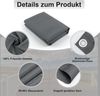 AXT SHADE Balkon Sichtschutz Wetterfest 120x600 cm Balkonverkleidung Balkonabdeckung Balkonbespannung Blickdichte Windschutz und UV-Schutz mit Kabelbinder für Balkongeländer-Anthrazit Bild 3