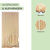 Kobolo Türvorhang Seilvorhang LIGHT BROWN 54 Stränge 90x200 cm, Ösen (1 St), transparent Bild 2