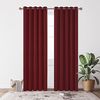 Deconovo Verdunkelungsgardinen mit Kälteschutz Vorhang Blickdicht Kälteschutzvorhang Blickdicht, 229x168 cm(HöhexBreite), Rot, 2er Set Bild 2