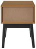 HOME DECO FACTORY, HD0303, Nachttisch für Schlafzimmer, Modell Felix, Kollektion Lounge Edition, zeitgenössische Möbel, Schrank, Nachttisch, 40 x 50 x 40 cm, Schwarzbraun Bild 4