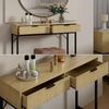 Schminktisch Lennox Eiche 100 x 75 cm mit 2 Schubladen Vicco Bild 5