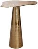 GILDE 2er Set Beistelltisch Organica aus Aluminium - organische Form - metallische Optik - goldfarben/silberfarben - Höhe 59cm x Breite 58cm Bild 4