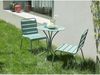 Vente-unique - MIRMANDE Garden dining set Metall Grün - B 60 cm x H 70 cm x L 60 cm Bild 2