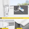Verdunklungsrollo Thermorollo, 30 x 100 cm, weiß [Stoffbreite 26,6 cm], jalousiescout, verdunkelnd, ohne Bohren, freihängend, Klemmfix, Thermo-Rollo Vollverdunkelnd Thermo-Beschichtung, energiesparend Bild 4