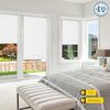 Verdunklungsrollo Thermorollo, 30 x 100 cm, weiß [Stoffbreite 26,6 cm], jalousiescout, verdunkelnd, ohne Bohren, freihängend, Klemmfix, Thermo-Rollo Vollverdunkelnd Thermo-Beschichtung, energiesparend Bild 5