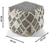 Kobolo Sitzwürfel Sitzpouf Pouf RAJA aus Baumwolle - mit Muster (1 Stück, Nachhaltig) Bild 3