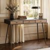 Schreibtisch Tumba 115 x 48 x 76 cm Schwarz/Walnussoptik [en. casa] Bild 5