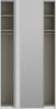 FORTE Schwebetürenschrank Fittio. Made in Europe, 2 Schiebetüren, modernes Design Höhe 2,35 mtr, stehende Montage, Spiegel Bild 4
