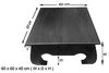 Couchtisch Akazie 60x60x40 nougat lackiert OPIUM #612 Bild 3
