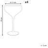 Champagnerschalen im 4er Set MORGANITE 300 ml Transparent Bild 3