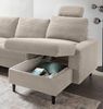 Wohnlandschaft >Pris< U-Form, Funktionen, cord beige - 153x305x75x200 (LxBxHxT) Bild 5