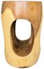 FaHome Beistelltisch Holz – Couchtisch Blumenhocker Hocker - (Abgerundet mit O- Ausschnitt Saman-Holz - 50x30x30 cm), Handgefertigt Bild 4