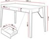 Schreibtisch Match 3S MK01 (Farbe: Eiche / Beige Hell) Bild 3