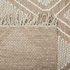 Teppich Baumwolle beige weiß 140 x 200 cm Kurzflor KACEM Bild 5