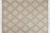 Teppich Baumwolle beige weiß 140 x 200 cm Kurzflor KACEM Bild 4