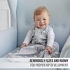 Baby Schlafsack 1.0 TOG, Bio-Baumwolle Baby tragbare Decke mit Zwei-Wege-Reißverschluss, Swaddle Transition, Schlafsack für Neugeborene Kleinkind Kleinkind Junge Mädchen, 2-Pack, 18-24 Monat Bild 5