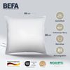 Made in Germany BEFA Natur Kopfkissen 80x80 cm mit 90% Daunen & 10% Federn Klasse 1, weiß, Füllgewicht: 800g. Allergiker geeignet (nomite), Downpass (2 Stück) Bild 3