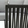CARO-Möbel Gartenlounge-Set JAKARTA, Lounge-Set Outdoor Sofa mit Beistelltisch schwarz grau Bild 5