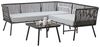 CARO-Möbel Gartenlounge-Set JAKARTA, Lounge-Set Outdoor Sofa mit Beistelltisch schwarz grau Bild 3