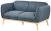 Sofa 2-Sitzer LJUNG Stoff Blau Bild 4