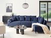 Ecksofa 4-Sitzer LUNNER Cord Dunkelblau linksseitig Bild 2