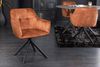 riess-ambiente Esszimmerstuhl LOFT kupferbraun / schwarz (Einzelartikel, 1 St), Küche · Samt · Metall · 180° drehbar · Industrial Bild 2